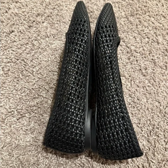 New SM New York Ballet Flats in Black Women’s Pinted Tie Woven , size 9 - Picture 3 of 7